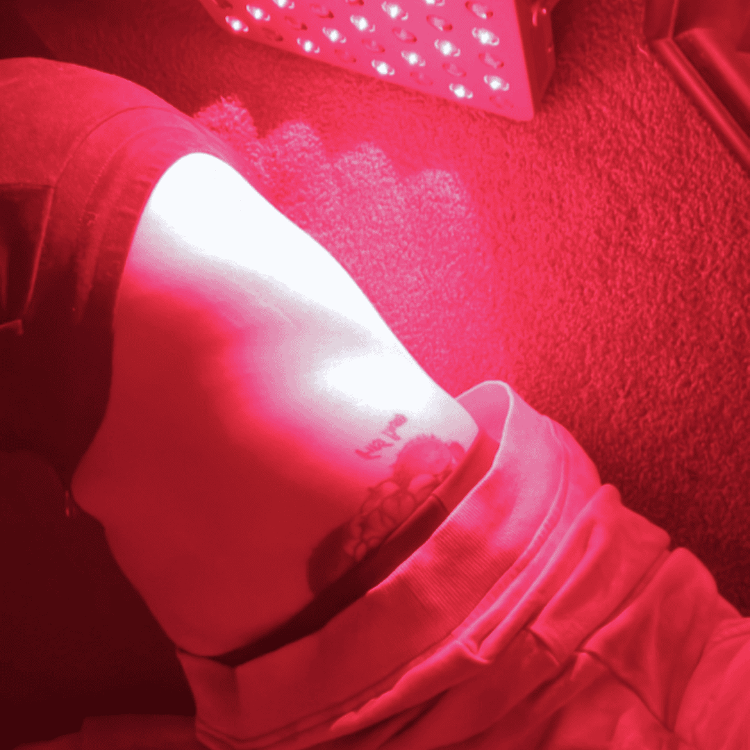 How do I use red light at home to affect the cardiovascular system?