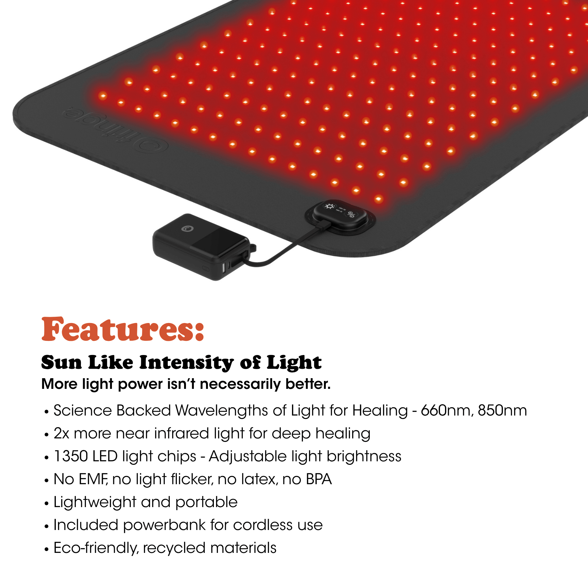 Red Light Therapy Mat - Fringe