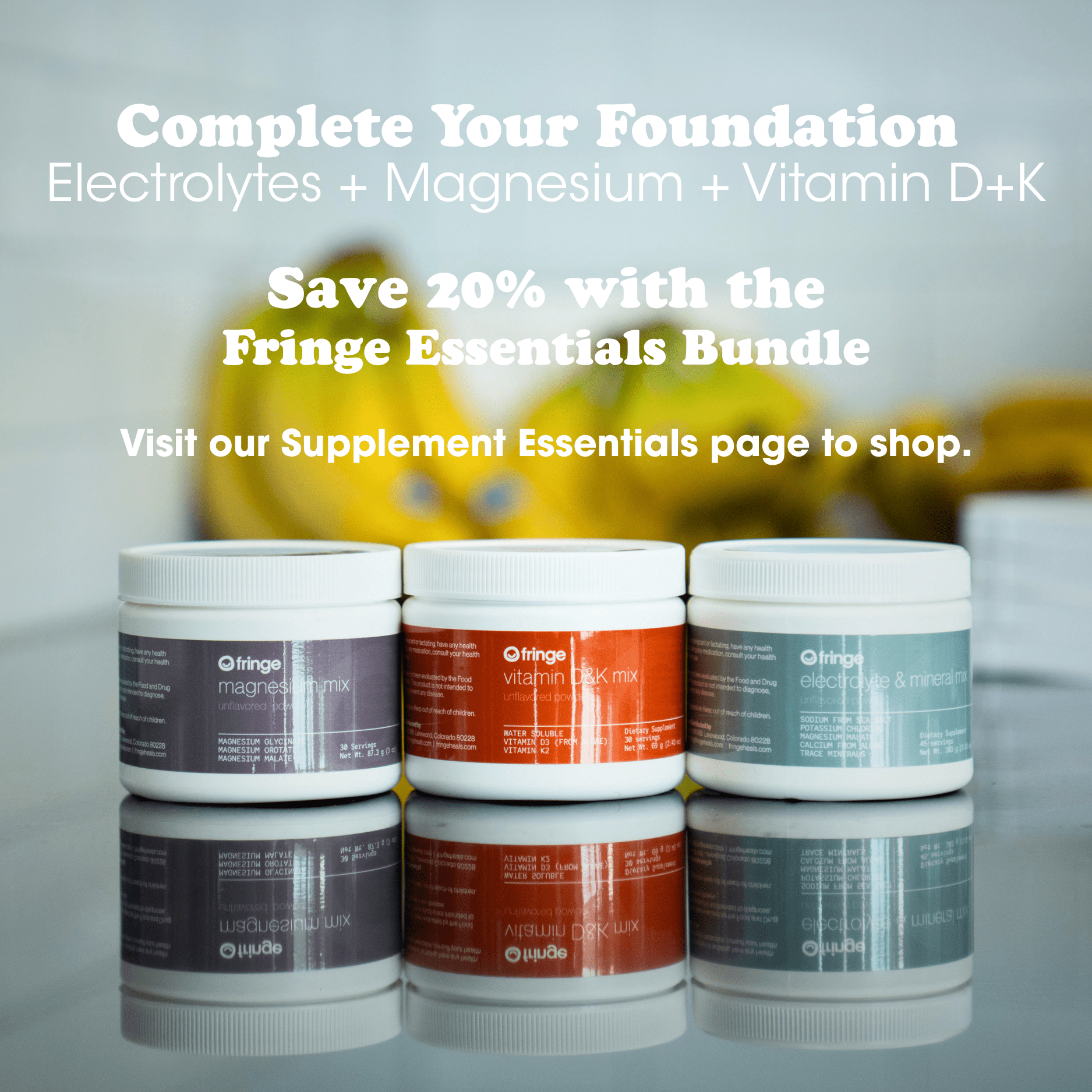 Vitamin D&K Mix  - Unflavored  Powder - Fringe