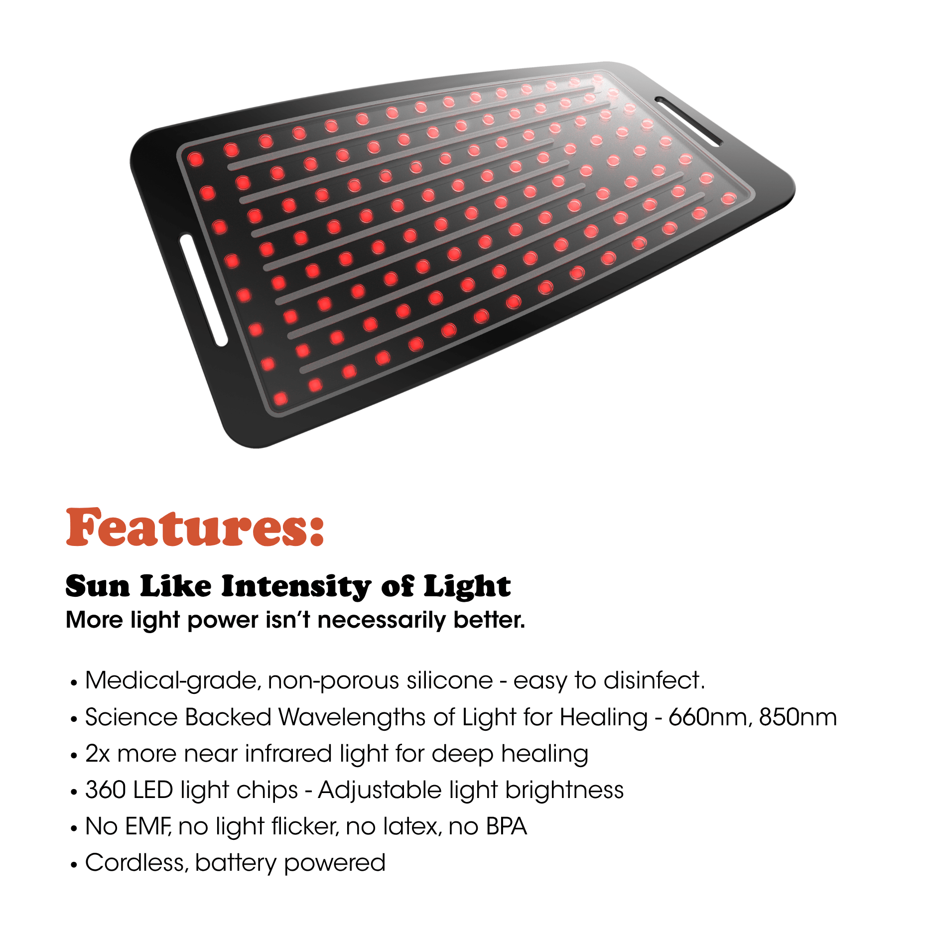 Red Light Therapy Clinical Pad - Fringe