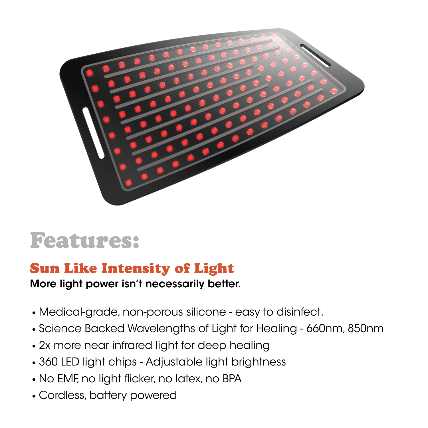 Red Light Therapy Clinical Pad - Fringe