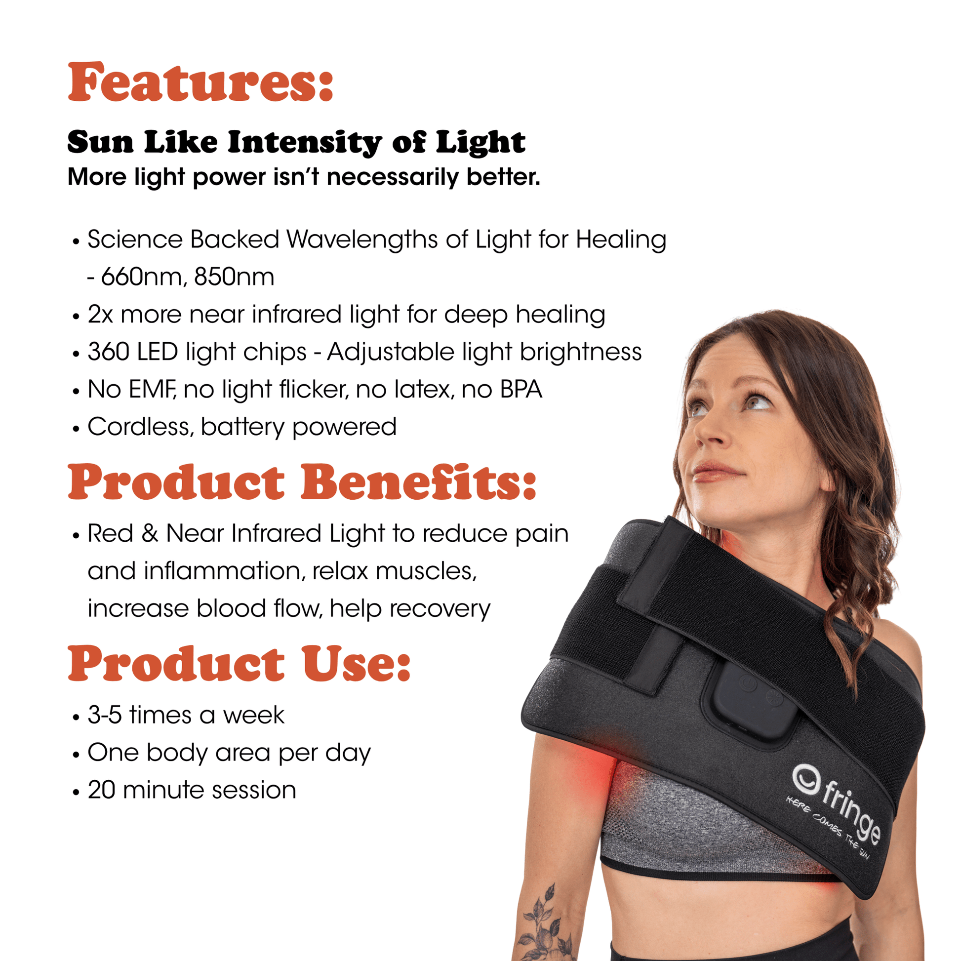Red Light Therapy Wrap - Fringe