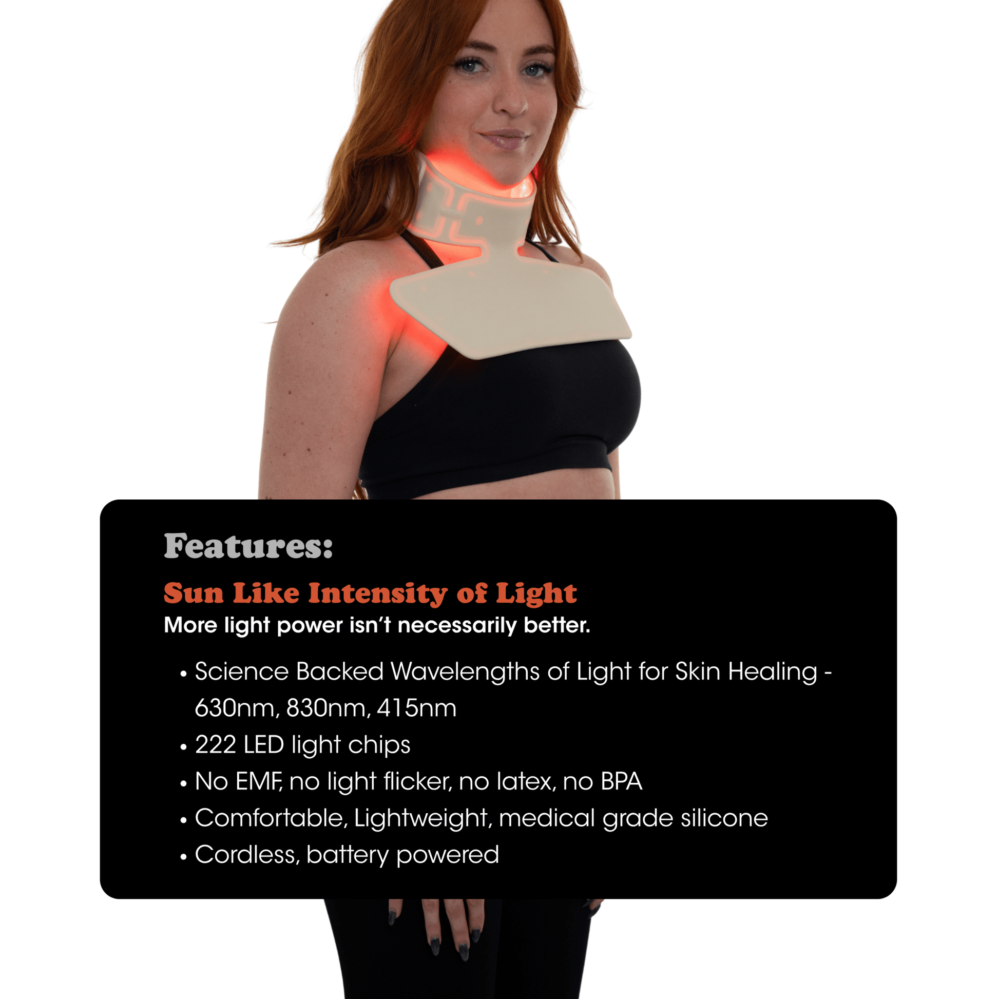 Light Therapy Neck & Chest Mask - Fringe