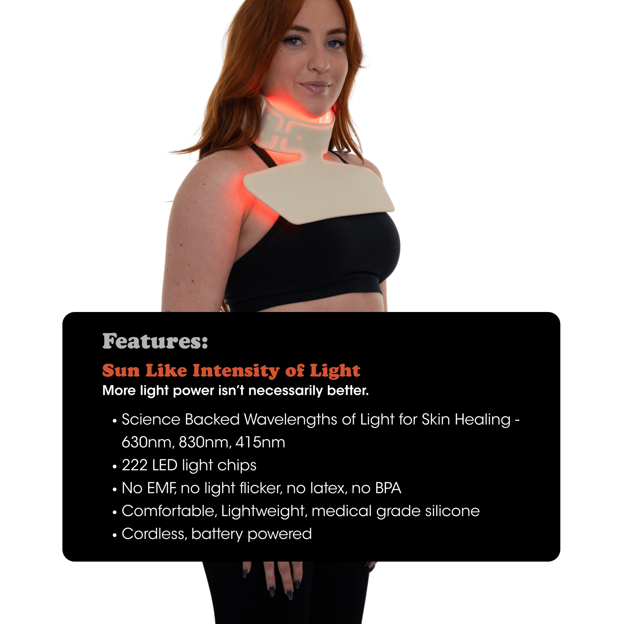 Light Therapy Neck & Chest Mask - Fringe