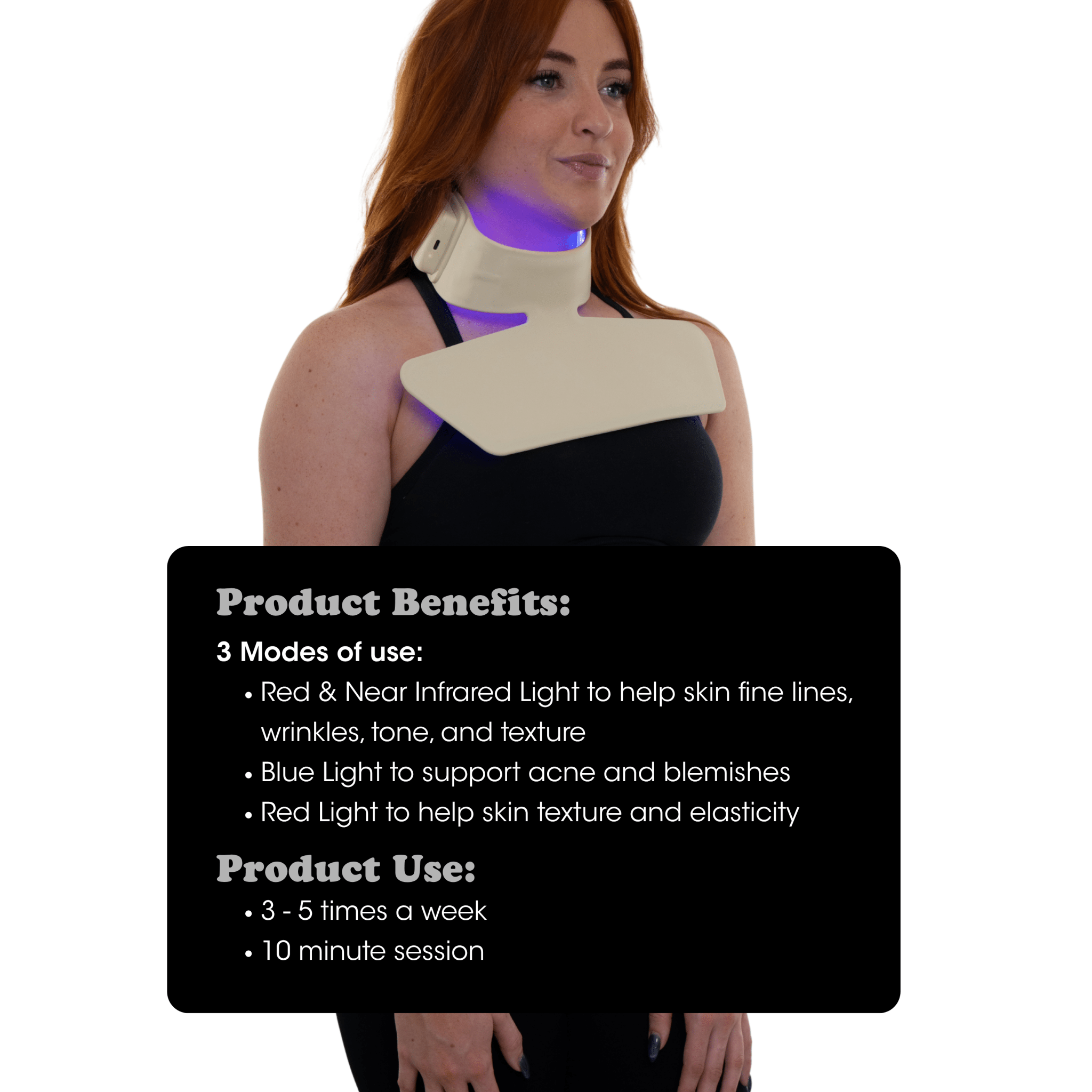 Light Therapy Neck & Chest Mask - Fringe
