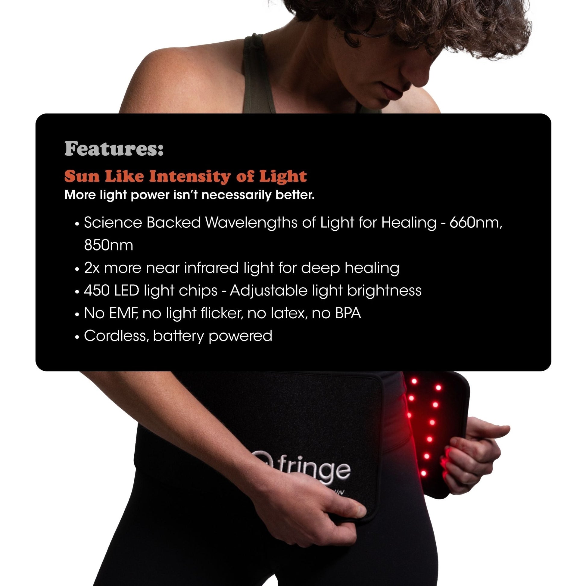Red Light Therapy Wrap Extra Long - Fringe
