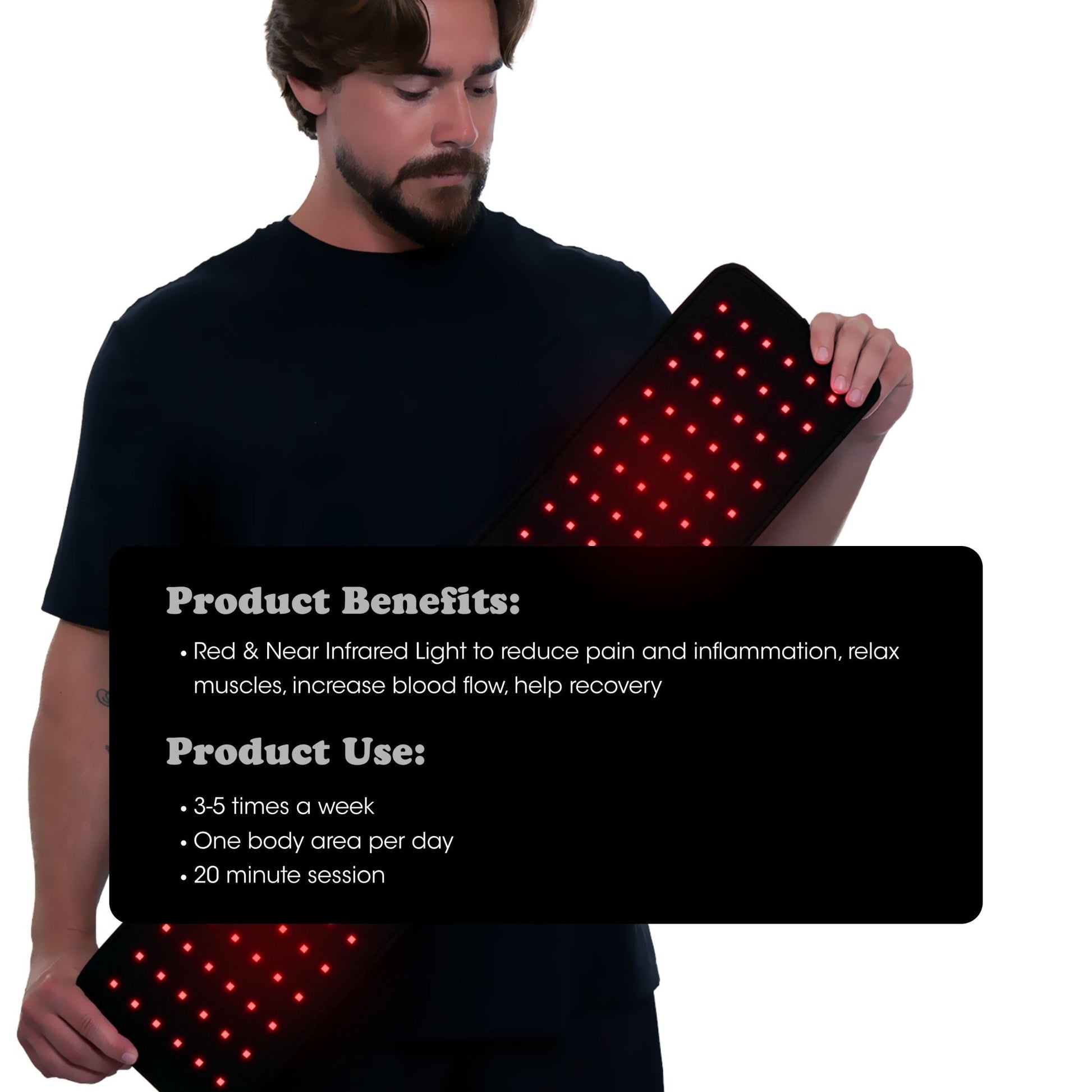 Red Light Therapy Wrap Extra Long - Fringe