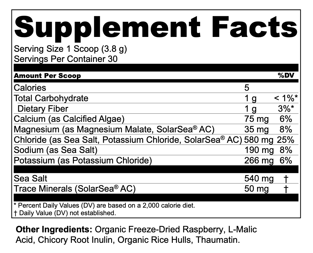 Raspberry Electrolyte & Mineral Mix