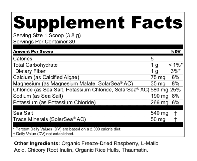 Raspberry Electrolyte & Mineral Mix - Fringe