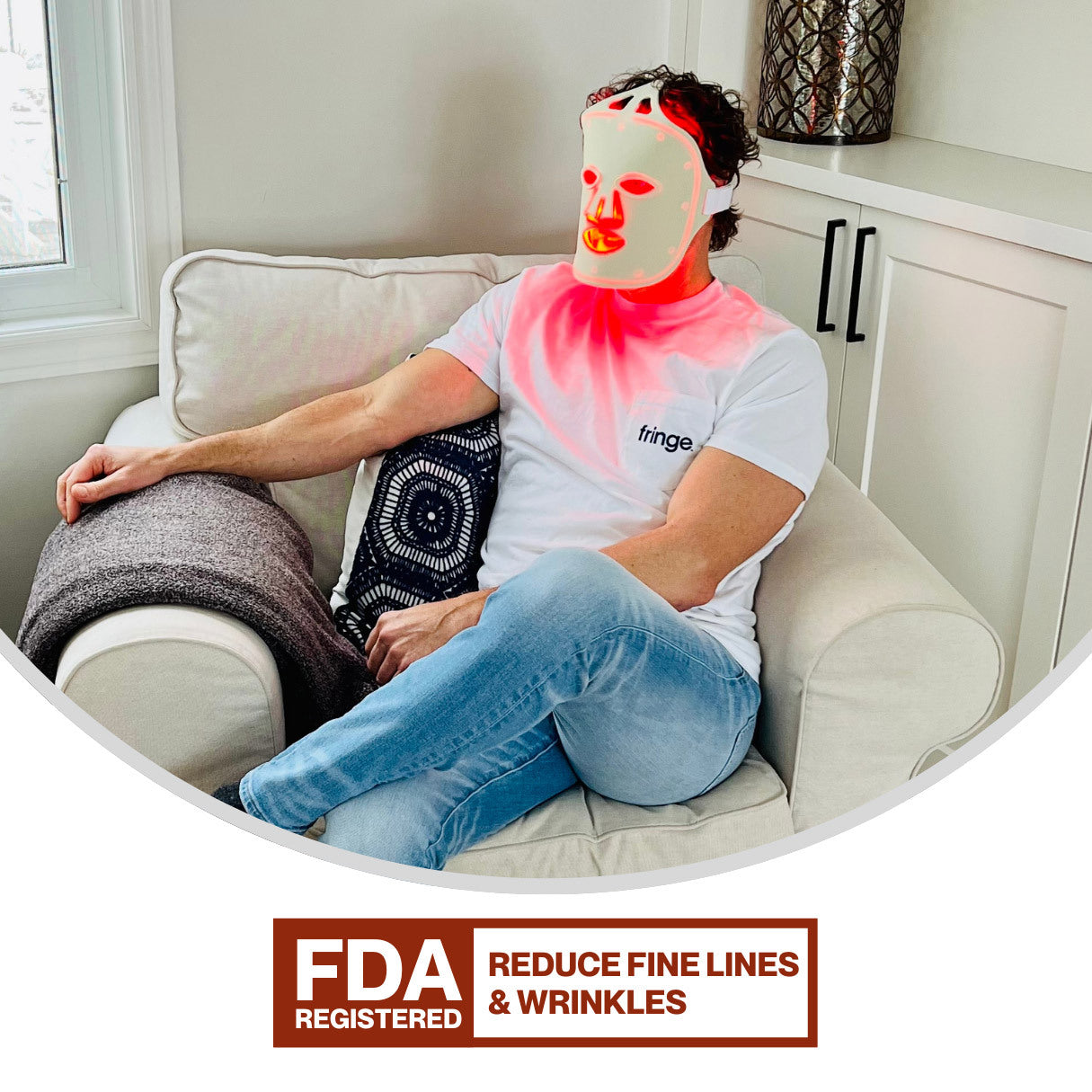 Fringe Light Therapy Face Mask